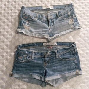 Two Pairs Of Hollister shorts